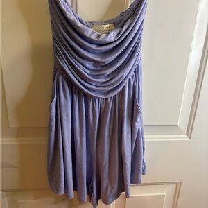 Boutique American Threads periwinkle purple flowy romper Size S